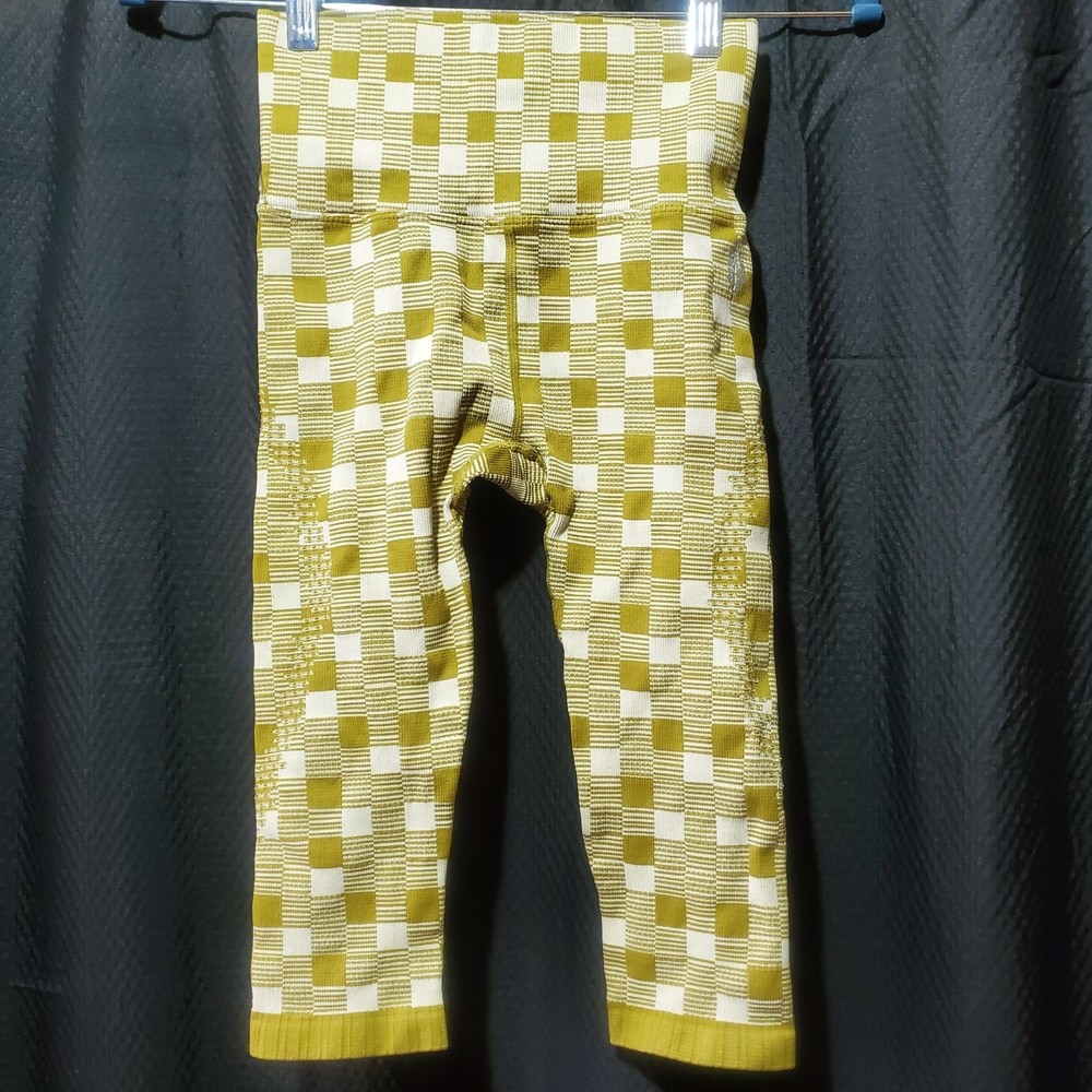 Free People Movement Good Karma Bike Shorts Plaid Small/Extra Small